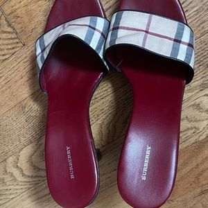 Authentic Burberry Mules